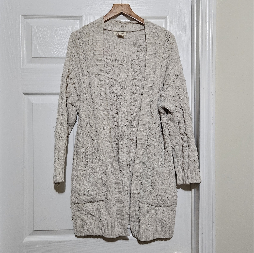Luv Lane long knitted cardigan